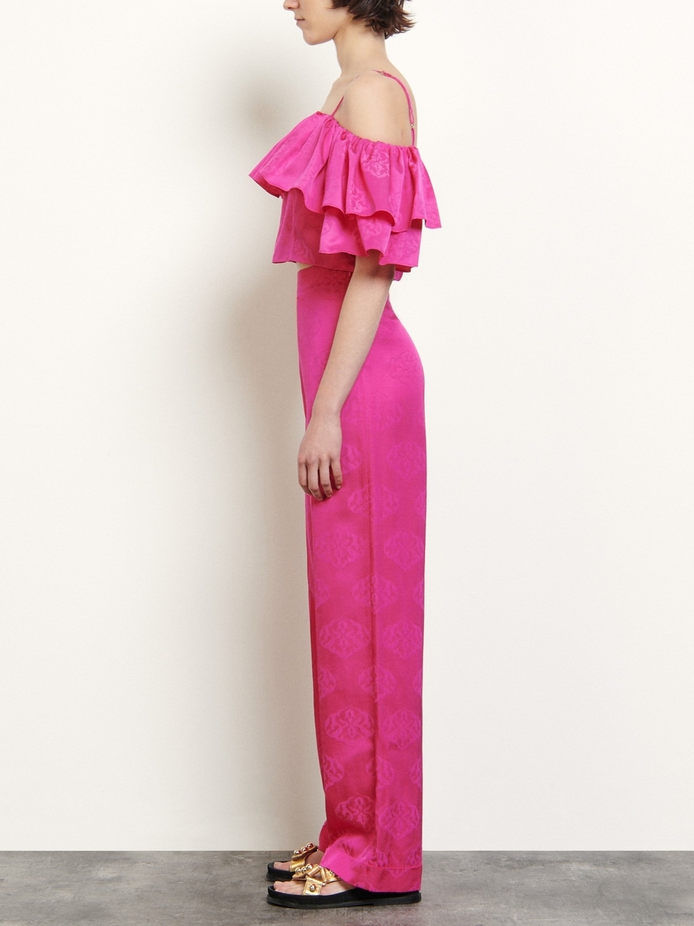 Sandro Paris cropped top with ruffles - Picture 6 of 10